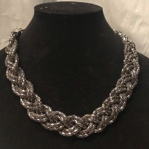 Braided chain necklace